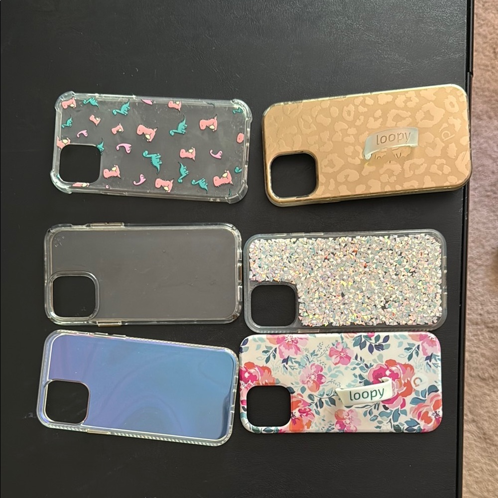 Set of 6, variety of iPhone 12Pro cases